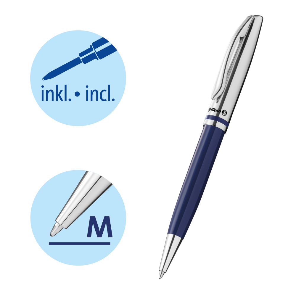 Pelikan Kugelschreiber K35 Jazz Classic Dunkelblau inkl. Laser‑Gravur