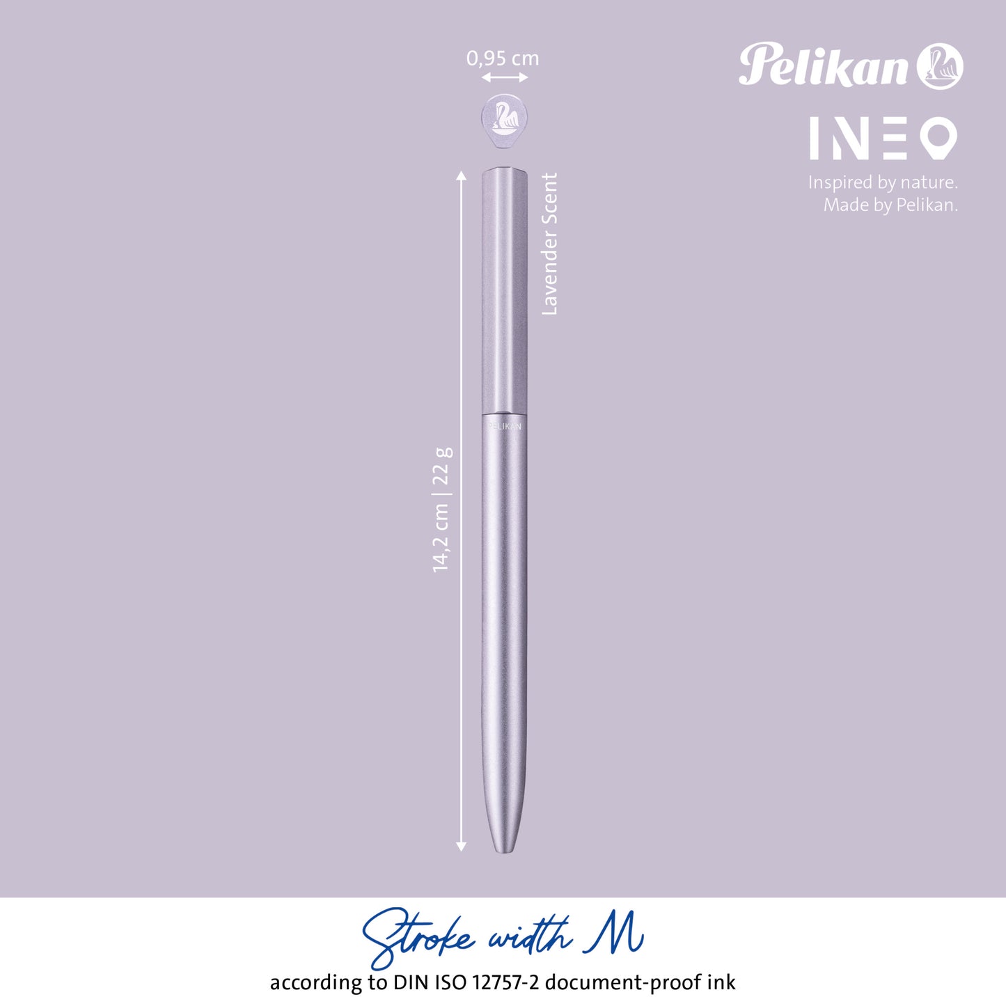 Kugelschreiber Ineo® Elements K6 – Lavender Scent inkl. Laser-Gravur