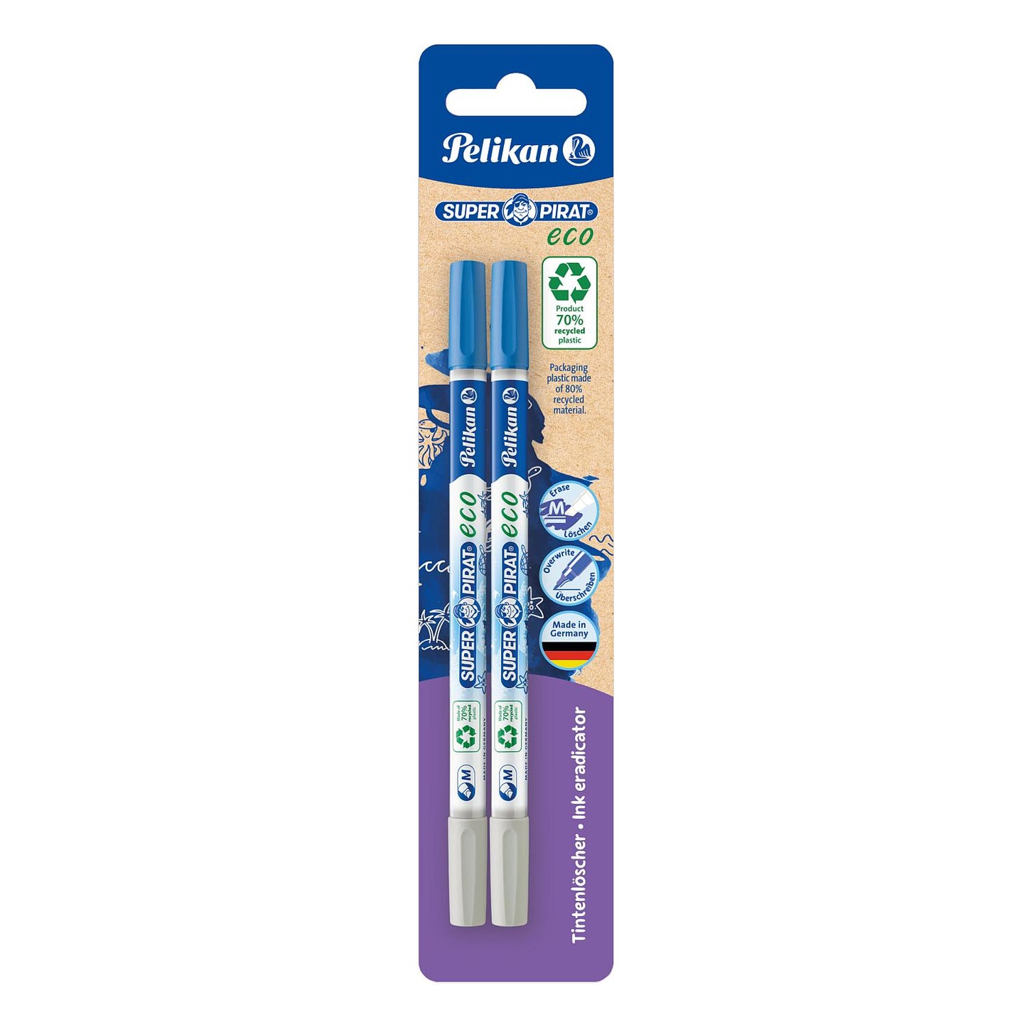 Tintenlöscher SuperPirat eco M 2er Pack