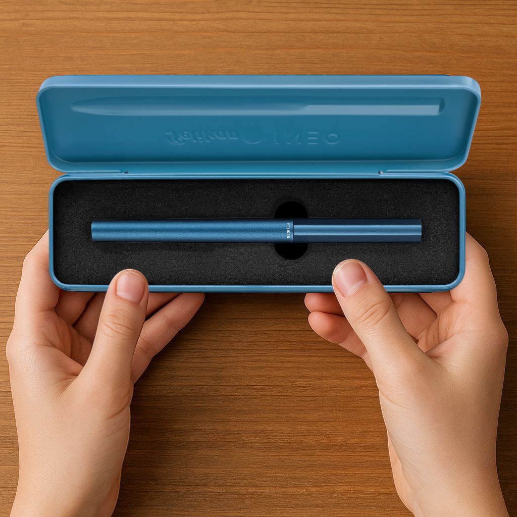 Füllhalter P6 Ineo Elemente, Ocean Blue inkl. Laser-Gravur