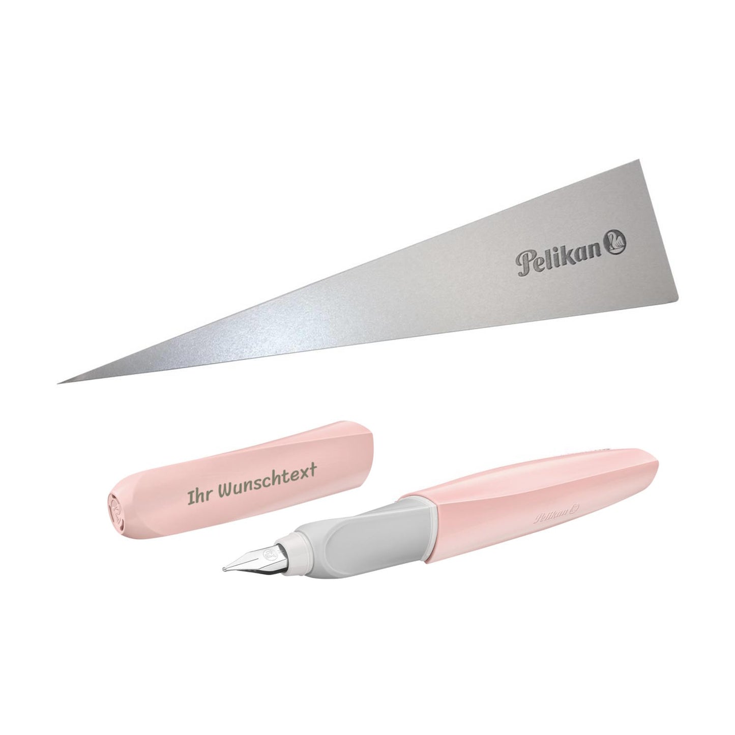 Füllhalter Twist Eco rosé mit Laser-Gravur