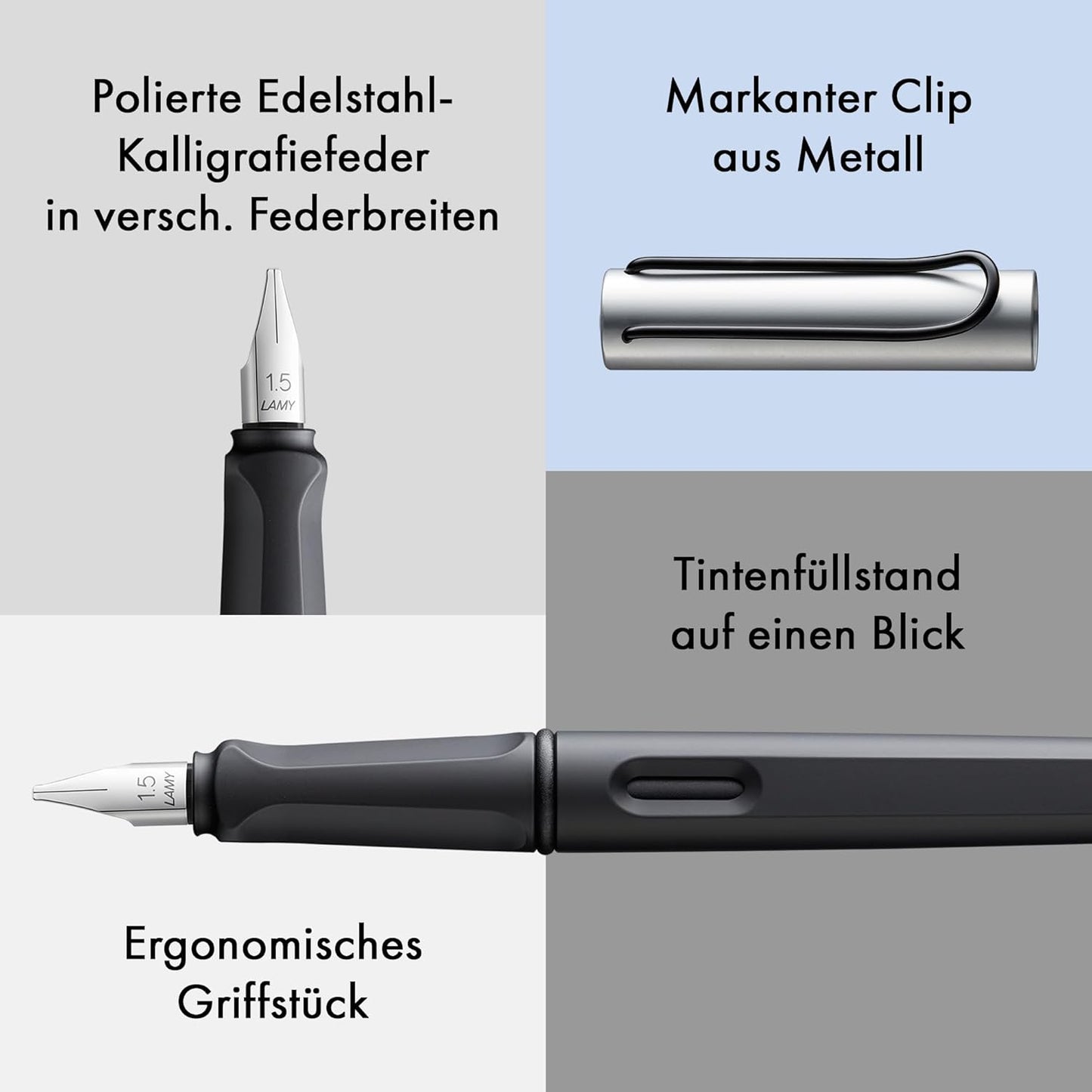 Schönschreibfüller joy 011 AL inkl. Laser-Gravur