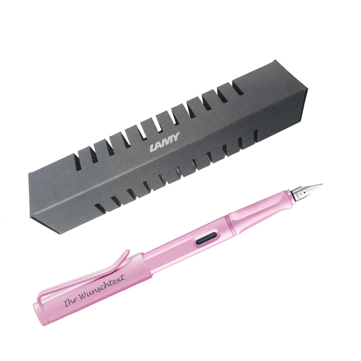 Füllhalter safari 0D2 lightrose (hellrosa) inkl. Gravur