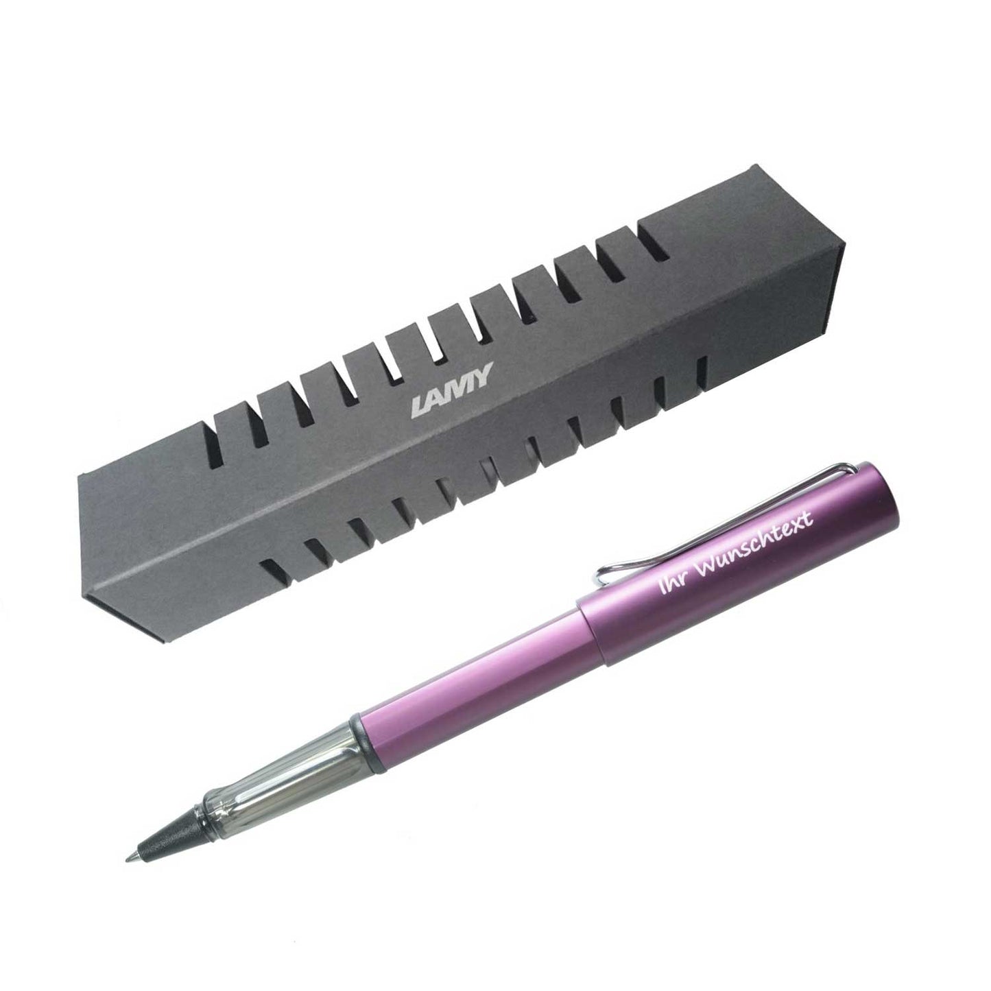 Tintenroller AL-star 329 black purple inkl. Laser-Gravur