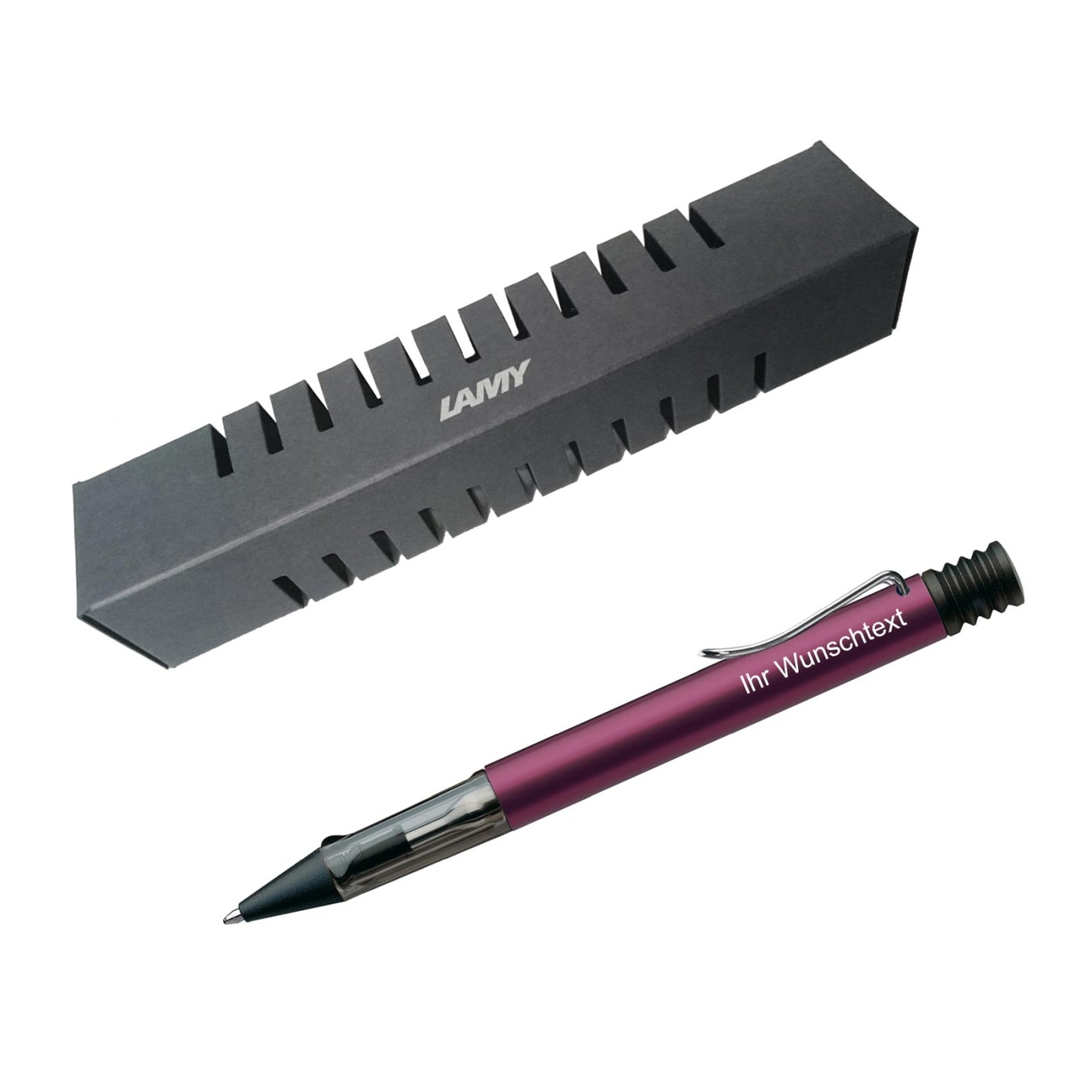 Kugelschreiber AL-star 229 black purple inkl. Laser-Gravur