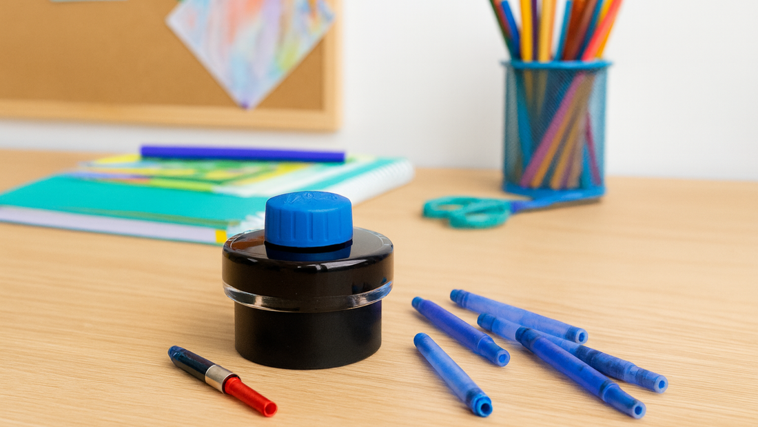 Nachhaltig schreiben in der Schule: Warum Lamy Füller mit Converter und Tintenfass eine gute Wahl sind