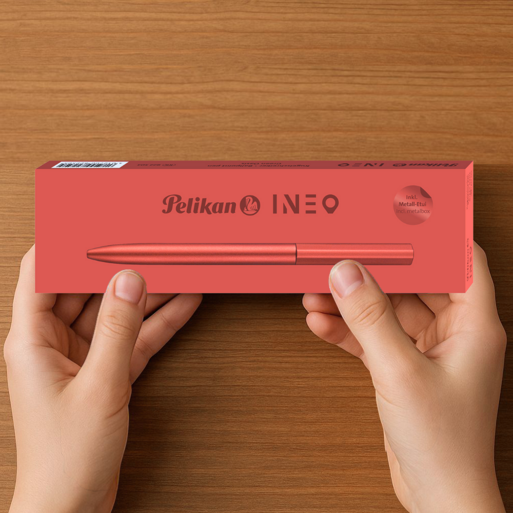 Kugelschreiber Ineo® Elements K6 – Fiery Red inkl. Laser-Gravur