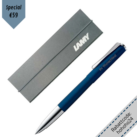 Geschenk-Special: Tintenroller studio 367 imperialblau inkl. Laser-Gravur