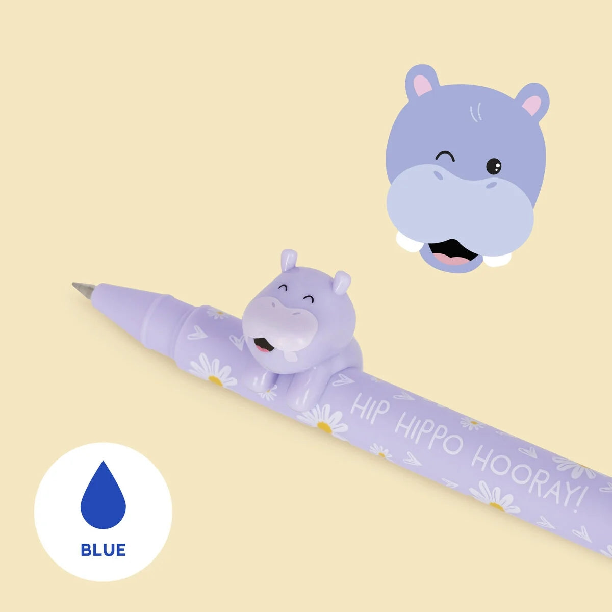 Legami Gelstift lovely friends Hip Hippo Hooray (Nilpferd)