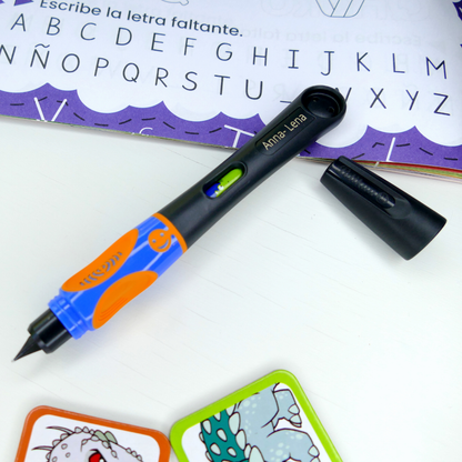 Füllhalter griffix® P2NBK Neon Black mit Laser-Gravur