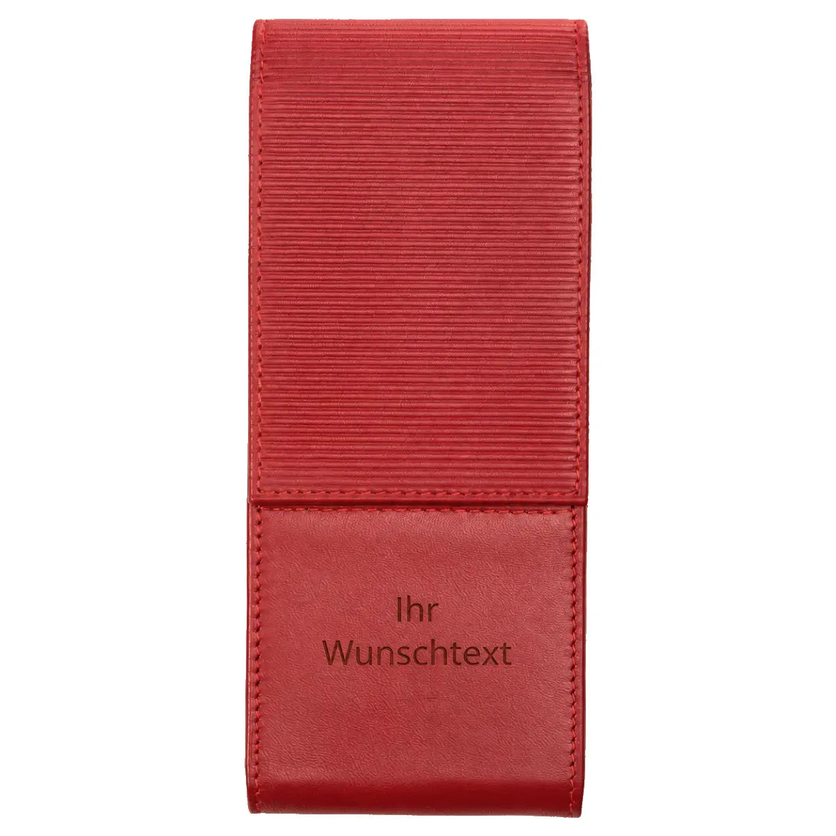 Lederetui A316 red für 3 Schreibgeräte inkl. Gravur