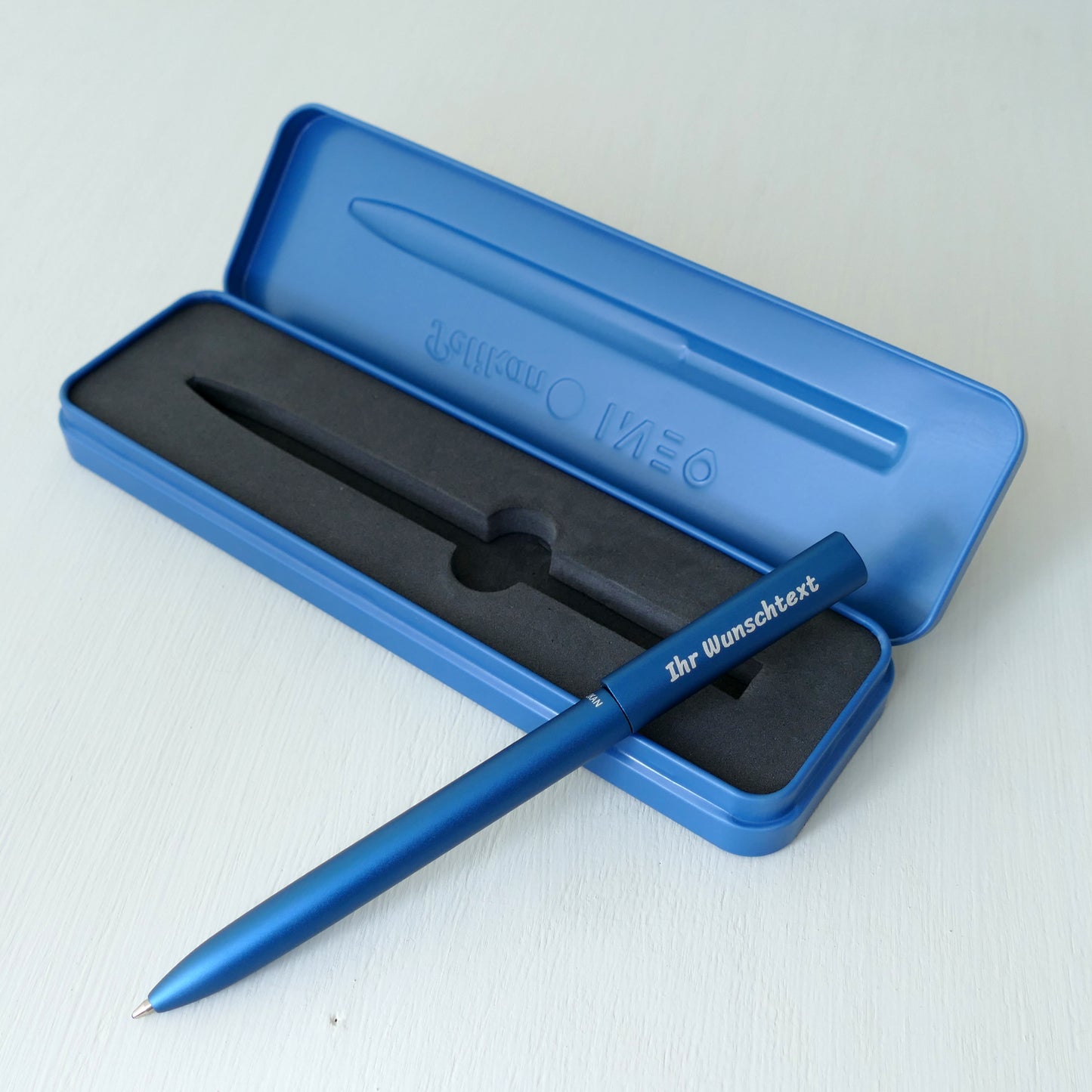 Kugelschreiber Ineo® Elements K6 Ocean Blue inkl. Laser-Gravur