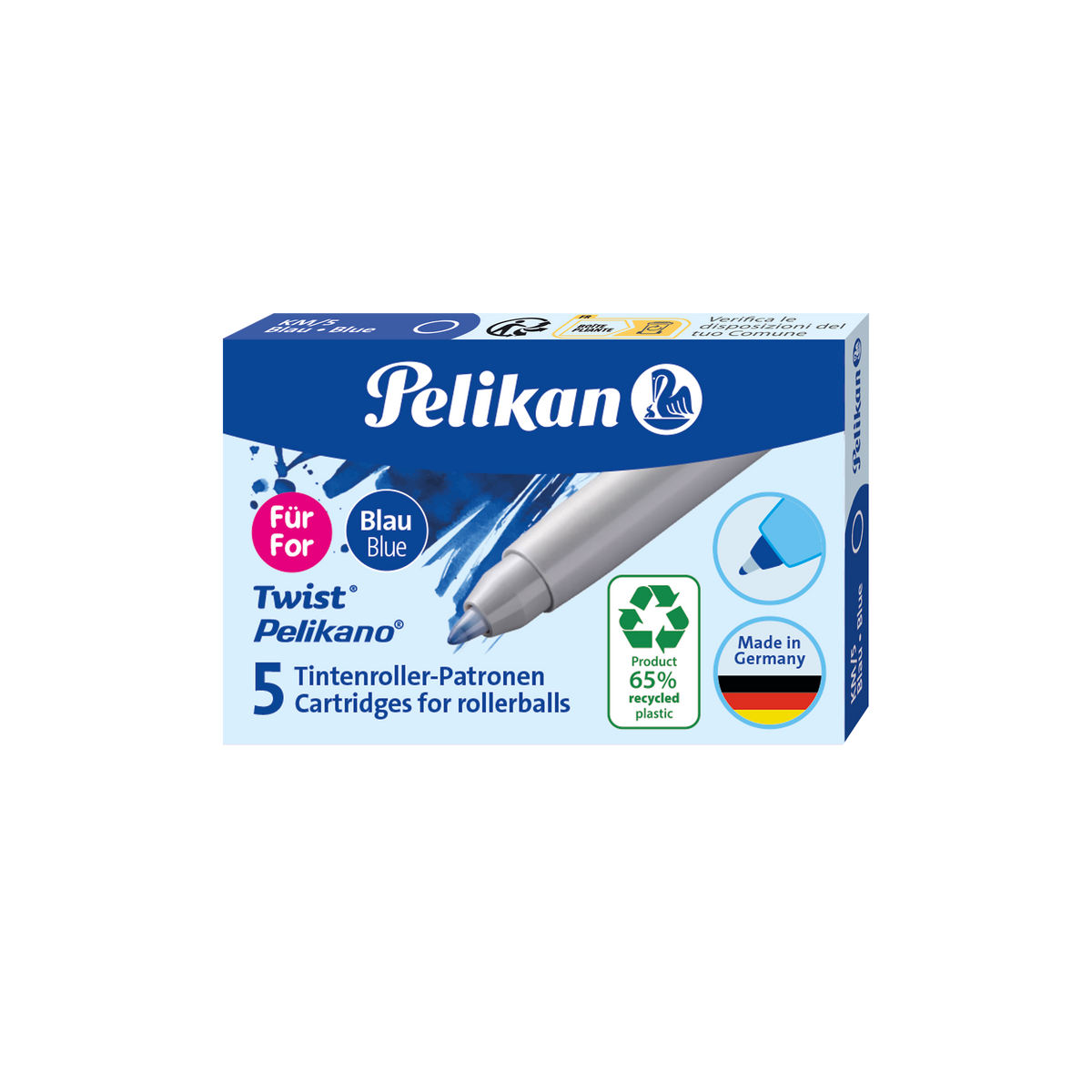 Tintenroller-Patrone KM/5 eco 5er Pack