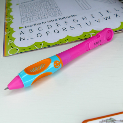 Bleistift griffix® B2LP Lovely Pink mit Laser-Gravur