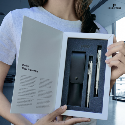 Geschenkset Kugelschreiber & Bleistift logo brushed 206/106 inkl. Laser-Gravur