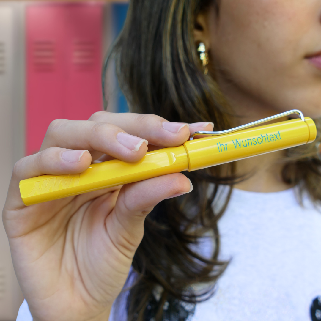 Tintenroller safari 318 yellow (gelb) inkl. Gravur