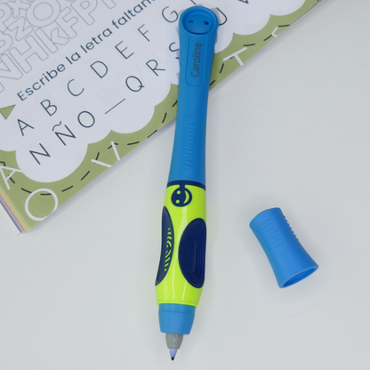 Tintenroller griffix® T2NB Neon Fresh Blue mit Laser-Gravur