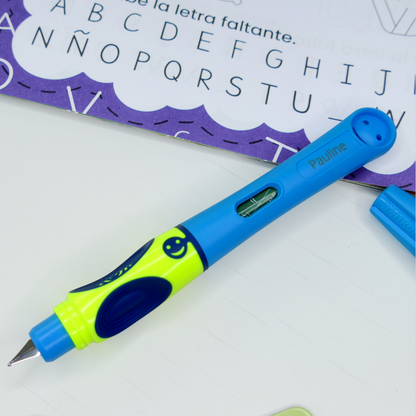 Füllhalter griffix® P2NB Neon Fresh Blue mit Laser-Gravur