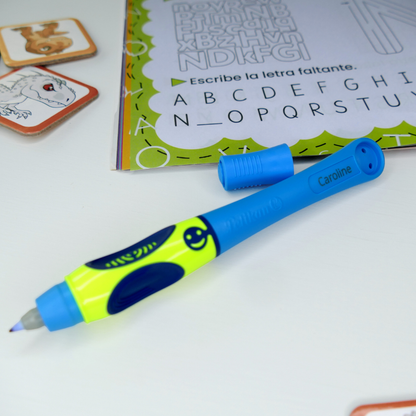 Tintenroller griffix® T2NB Neon Fresh Blue mit Laser-Gravur