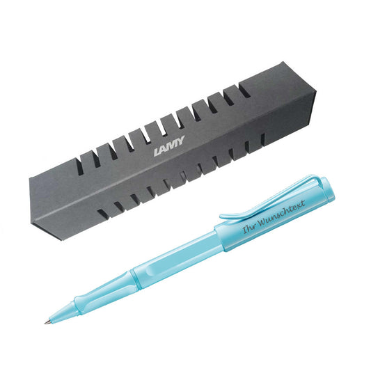 Tintenroller safari 3D1 aquasky (hellblau) inkl. Gravur